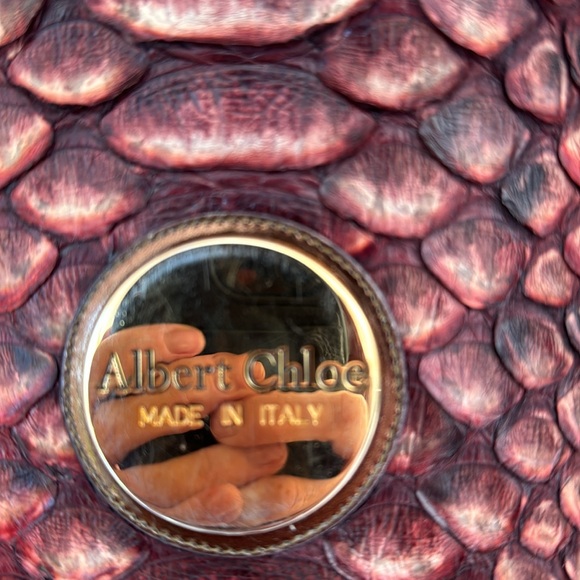 Albert Chloe metallic python handbag - Picture 11 of 17